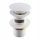 AquaUno round Click-Clack overflow cap, white