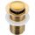 AQUAUNO CLICK-CLACK WASHBASIN PLUG, GOLD BRASS, FOR WASHBASIN WITHOUT OVERFLOW