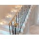 French stair railing made of forged brass CLASIC