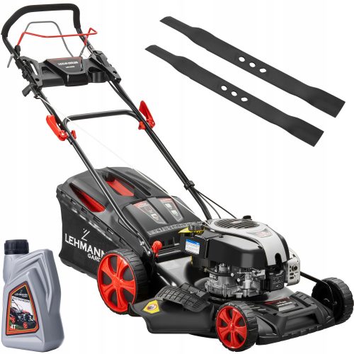  Lehmann petrol lawn mower with 161 cm³ capacity, basket 60 l, cutting width 50 cm