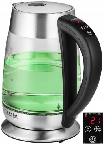  Electric kettle Transa Electronics BoiLed Glass 2200 W 1.8 l transparent