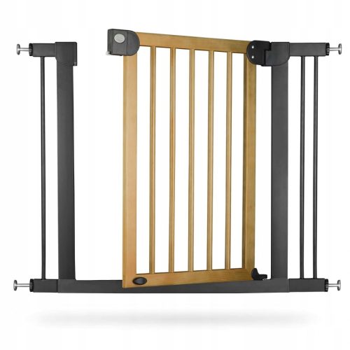  Safety barrier: metal + wood, black