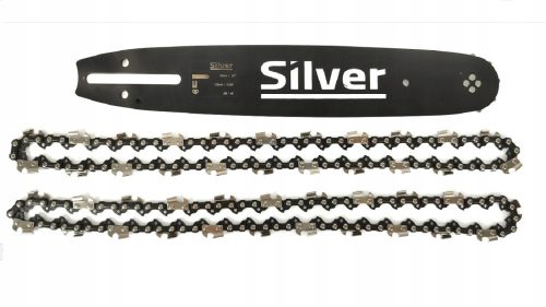 Guide bar + chain set Silvertools S11139 12" 3/8 guide with two chains
