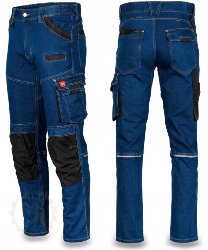 ART.MAS long work trousers jeans-blue01, XXL