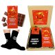 Cool, funny gadgets VALENTINE'S DAY set of SOCKS and CHOCOLATE on the occasion of VALENTINE'S DAY for a man and a woman