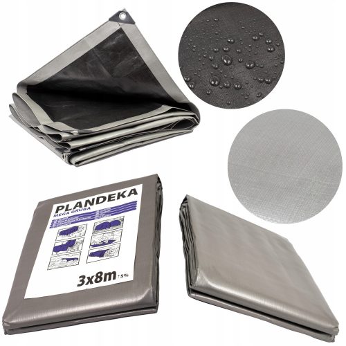 Thick, waterproof and frost-resistant tarpaulin 260 g/m² 4 x 5 m