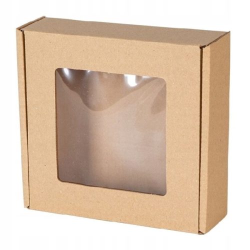  Box with window 13x13x4, perfect for wrapping gifts