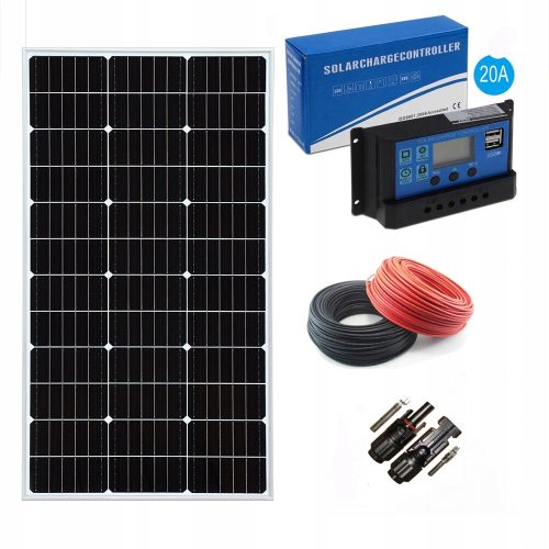  MONO SOLAR PANEL + REGULATOR 20A solar battery 100W