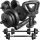  Trex Sport adjustable bituminous dumbbells 2x 10 kg