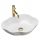 Asymmetrical countertop washbasin Rea Pearl