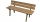 Benches for garden and terrace Wooden bench with backrest 130 x 41.5 cm