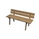 Benches for garden and terrace Wooden bench with backrest 130 x 41.5 cm