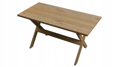 Table de jardin et terrasse - Table carrée en bois 150 x 73 x 77 cm