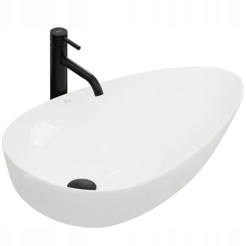 Rea Greta asymmetrical countertop washbasin