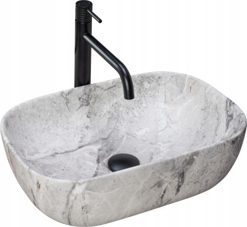 Rea LIVIA rectangular countertop washbasin