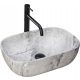 Rea LIVIA rectangular countertop washbasin