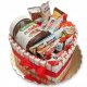  Heart-shaped sweets cake Gift Birthday with Kinder sweets