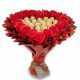  Sweet bouquet of Ferrero Rocher hearts and 18 roses. 18th birthday gift