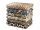 SOFT BLANKET PLUG SLEEVE FOR A Fol-Simp Fleece Blanket 160 cm x 210 cm Cream, Brown Shades
