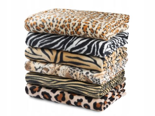 SOFT BLANKET PLUG SLEEVE FOR A Fol-Simp Fleece Blanket 160 cm x 210 cm Cream, Brown Shades
