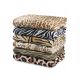 SOFT BLANKET PLUG SLEEVE FOR A Fol-Simp Fleece Blanket 160 cm x 210 cm Cream, Brown Shades