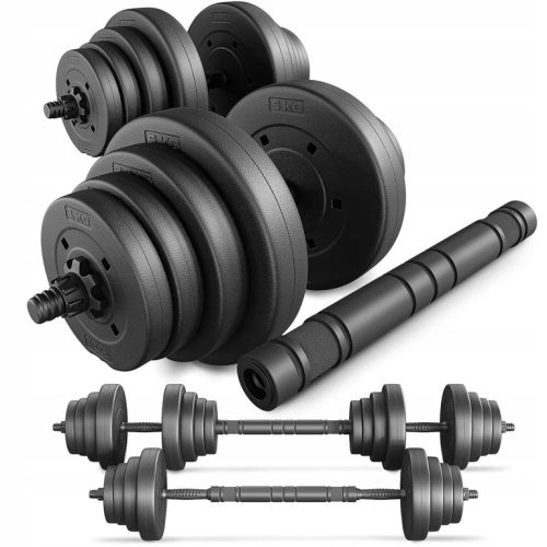  Bituminous adjustable dumbbells barbell 40kg dumbbell set 2x20kg Trex Sport