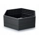  Prosperplast flowerpot 148 cm x 129 x 25 cm, plastic in grey and silver tones