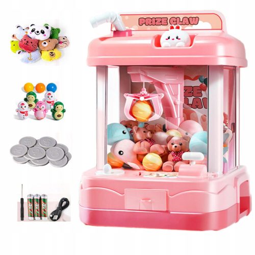 Kids Claw Machine Family Toy Exciting Game Mini Electronic Pink