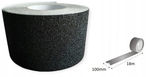 ANTI-SLIP TAPE 100/18 FOR STAIRS, BLACK