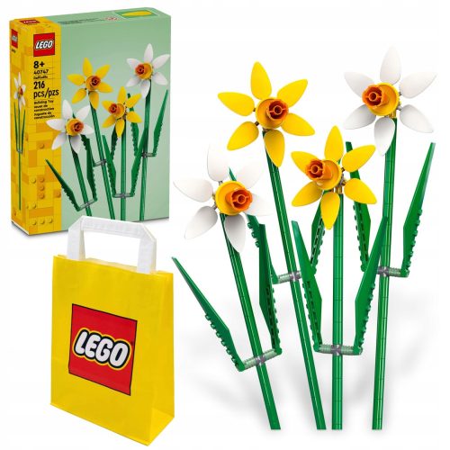  LEGO ICONS 40747 Daffodils + Paper bag LEGO 6315786 yellow 24x8x18 cm