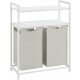 Laundry baskets and containers Zanzara freestanding laundry basket 96l white