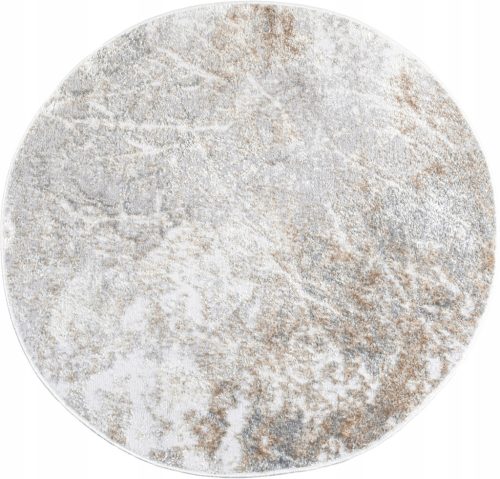  GLAMOUR CARPET, BEIGE, ROOM, SOFT, ROUND, FASHIONABLE PATTERN, MARBLE, 120 cm, GREY