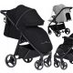  Carrello Bravo Pure Black Stroller + Rain Cover for the Caretero Stroller