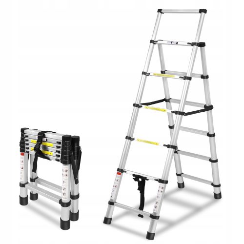 Ladder 2 m aluminum 13 to 150 kg