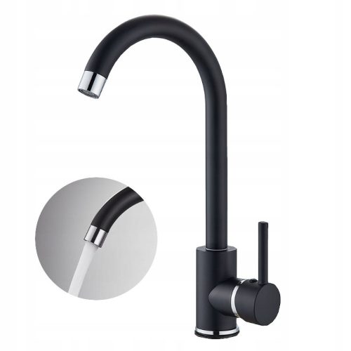 Forb MASTER floor-standing kitchen faucet, black