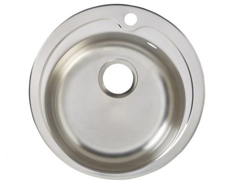 Quimby single bowl sink, steel