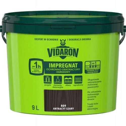  Vidaron anthracite grey wood impregnation 9 l