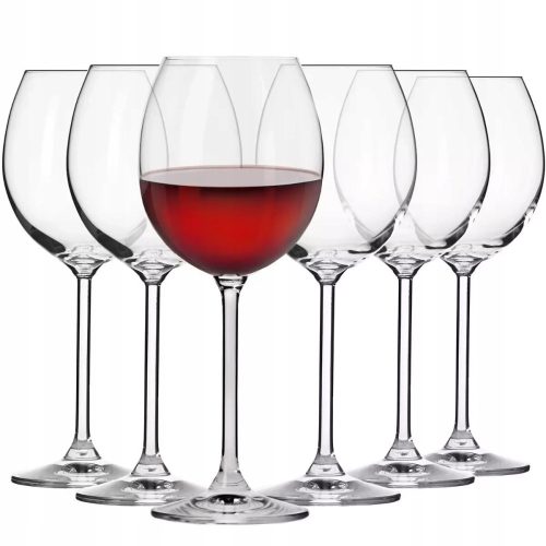 Glasses and cups Red wine glasses Krosno Venezia transparent 350ml 6 pcs.