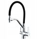 Inbeno Penelope floor-standing kitchen faucet, silver