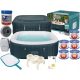 Whirlpool, Garden Whirlpool Square Inflatable Hydromassage Pool Bestway 778 l