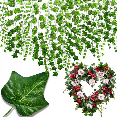 Artificial Flowers and Fruits ARTIFICIAL IVY FOR BALCONY GARLAND DECORATIVE ARTIFICIAL LEAVES FLOWERS 50 meters