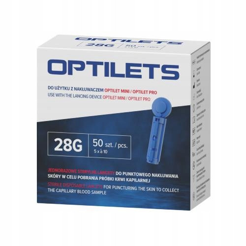  Optilets sterile lancets 28 g 50 pcs.