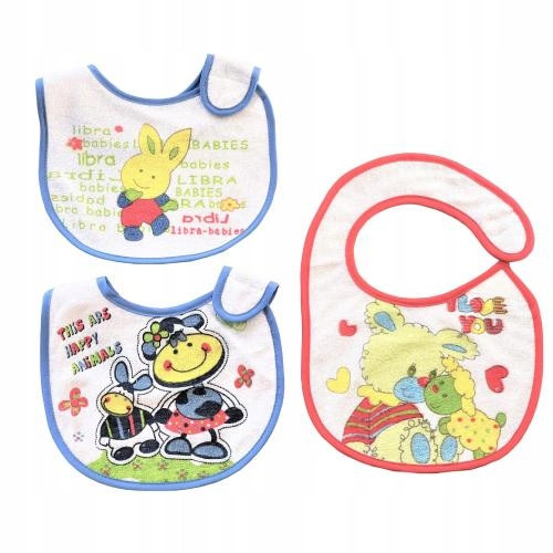  Libra-Babies fabric bib Multicolor 3 pcs.