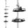 Bathroom Shelves Telescopic Shower Shelf, Height Adjustable 105-310 cm with 4 Shelves