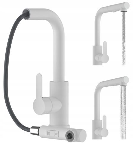 Granitan EBRO white stand kitchen faucet