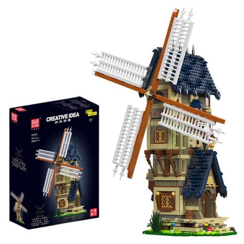  STANDING WINDMILL BUILDING BLOCKS MOLD KING 10060 LARGE SET BLOCKS