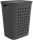  Rotho 55l freestanding laundry basket, graphite, grey and silver tones