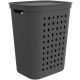  Rotho 55l freestanding laundry basket, graphite, grey and silver tones