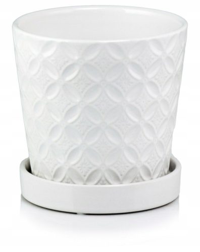  Polnix flowerpot 15 cm x 15 x 15 cm diameter 15 cm ceramic white