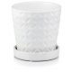  Polnix flowerpot 15 cm x 15 x 15 cm diameter 15 cm ceramic white